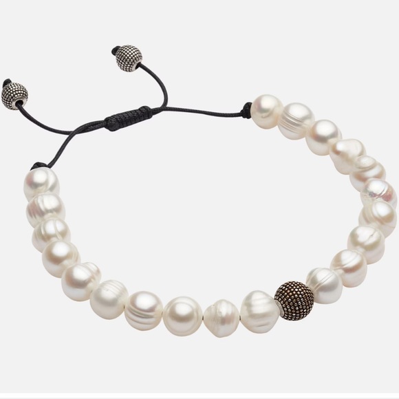 Pronto Uomo White Pearl Bracelet New! - Picture 5 of 10